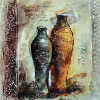 Textured Utensils oil painting